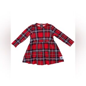 Mini Rodini Size 92/98 Red Holiday Check Dress